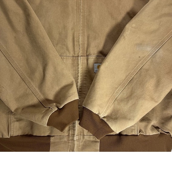 Carhartt Mens 3XL Hooded Duck Jacket Coat J131 Regular Fit Brown - Picture 5 of 7